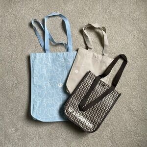 Lululemon Shopping Bags Reusable Recyclable Set of 3